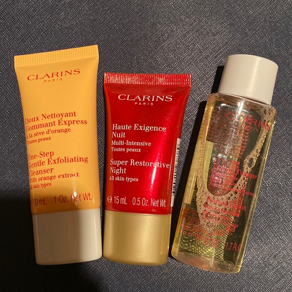 Clarins Set (Cleanser, Toner, Moisturizer) - Picture 1 of 2